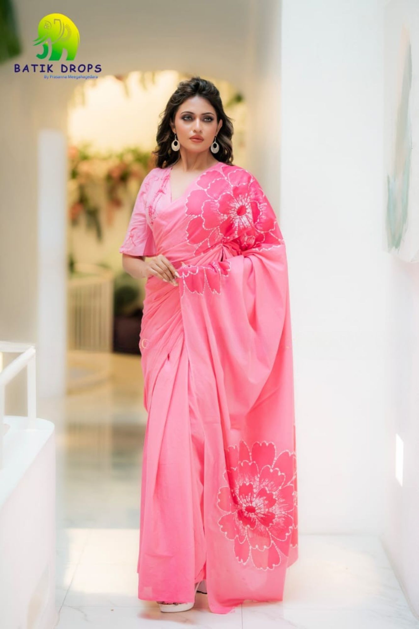 Sri Lankan Batik Saree - NRBDW111