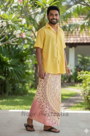 Sri Lankan Printed Sarong (Sarong Only)– NRAW214
