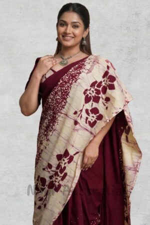 Sri Lankan Batik Saree - NRCBW111
