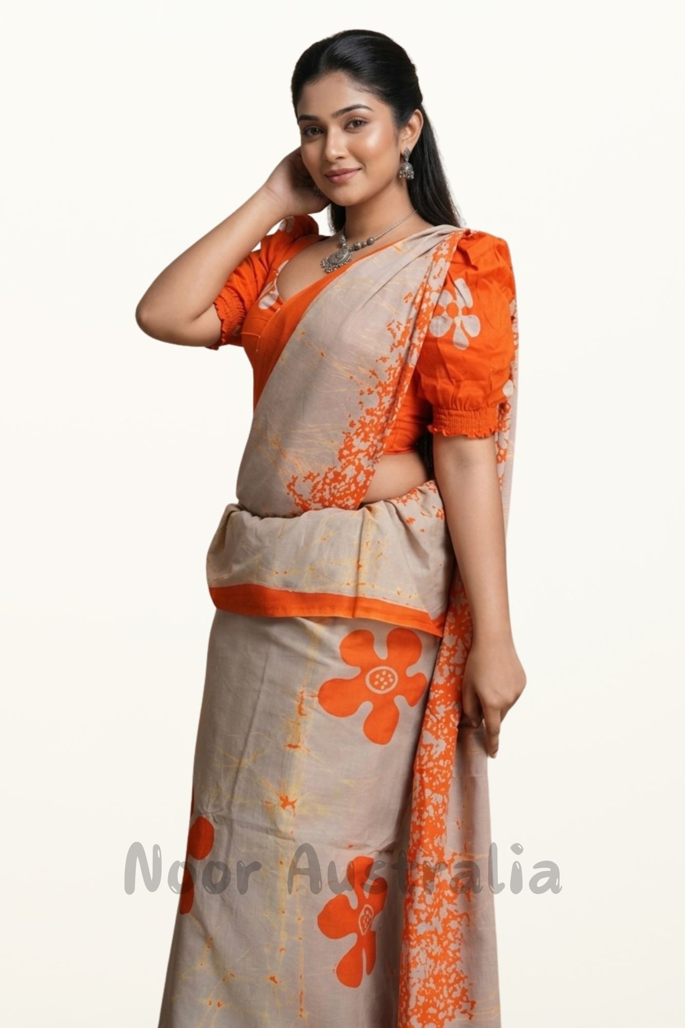 Sri Lankan Batik Saree - NRCBW112